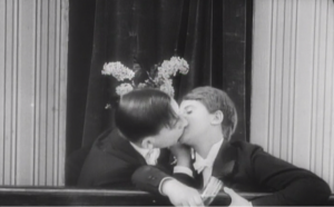 Vintage Same Sex Kiss With Trans Character 1918